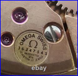 Vintage Ladies Omega Manual Cal 1070 10K G. F. Watch Not Working Parts Repair B5