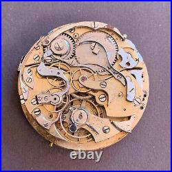 Vintage Landeron Repeater Pocket watch Movement for parts or repair