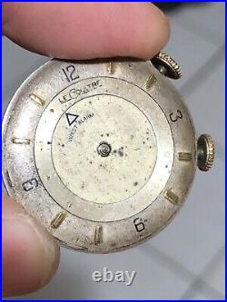 Vintage Lecoultre 489/1 Alarm Used Movement For Parts Or Repair