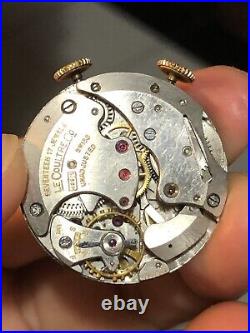Vintage Lecoultre 489/1 Alarm Used Movement For Parts Or Repair