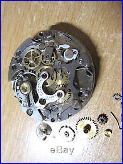 Vintage, Lemania 1270 Chronograph Wristwatch Project, Repair, Parts