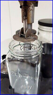 Vintage Little Giant Watch Cleaning Machine 3 Glass Jars For Repair