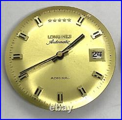 Vintage Longines 5 Star Admiral 1960's Automatic Wrist Watch For Parts & Repair