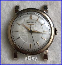 Vintage Longines Cal 22LS Men's Watch Parts/Repair 10K GF Gold Filled Case