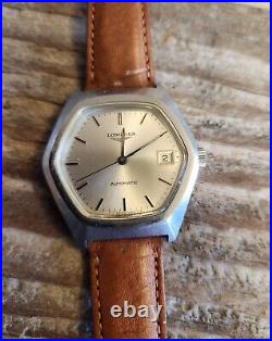 Vintage Longines Watch 633 1595 with L633.1 Auto Movement For Parts or Repair