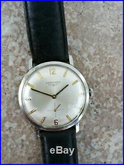 Vintage Longines mens wristwatch cal 370 swiss made watch for parts or repair