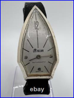 Vintage Lord Nelson Swiss Made Triangular Asymmetrical Watch For Parts Or Repair
