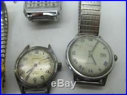 Vintage Lot #9 Mens mechanical and Quartz watches for parts repair untested