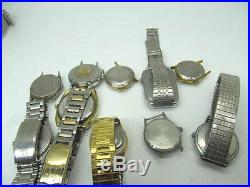 Vintage Lot #9 Mens mechanical and Quartz watches for parts repair untested
