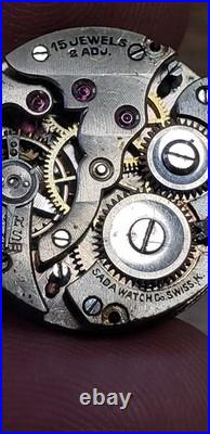 Vintage Lot Of 19 Watch Movements Parts Or Repair