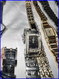 Vintage Lot Watches Wittnaur Citizen Seiko Bulova Fossil Elgen Parts/repair