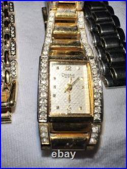 Vintage Lot Watches Wittnaur Citizen Seiko Bulova Fossil Elgen Parts/repair