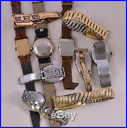 Vintage Lot of 10 Bulova Wrist Watches For Parts or Repair -009