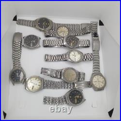 Vintage Lot of 10 Vintage Seiko 5 Automatic Men's Japan Watches For Parts Repair Vintage Lot of 10 Vintage Seiko 5 Automatic Men's Japan Watches For Parts Repair