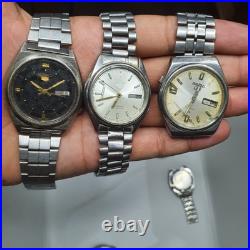 Vintage Lot of 10 Vintage Seiko 5 Automatic Men's Japan Watches For Parts Repair Vintage Lot of 10 Vintage Seiko 5 Automatic Men's Japan Watches For Parts Repair