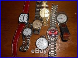 Vintage Lot of 7 Men's Watches repair or parts