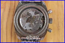 Vintage Lucerne Chronograph Submarino GMT World Time for repair or parts