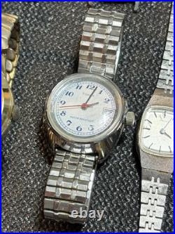 Vintage Mechanical Watch Lot, Seiko, Timex, Caravelle, Lucerne, Genova, Repair, Parts