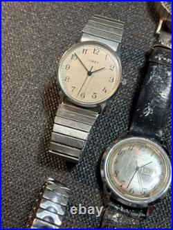 Vintage Mechanical Watch Lot, Seiko, Timex, Caravelle, Lucerne, Genova, Repair, Parts