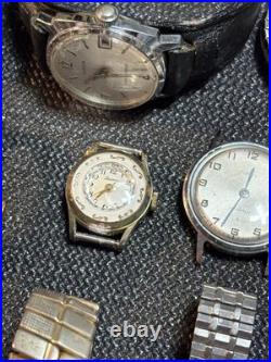 Vintage Mechanical Watch Lot, Seiko, Timex, Caravelle, Lucerne, Genova, Repair, Parts