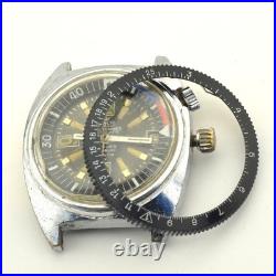 Vintage Meister Anker Automatic Dive Watch Crown Case-Movement, For Parts/Repair