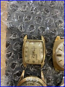 Vintage Men Watchmaker Watch Lot Of 6 HELBROS WATCH for parts or repair