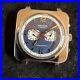 Vintage Men’s Andre Rivalle 17J 38MM Blue Dial Chronograph For Parts Or Repair
