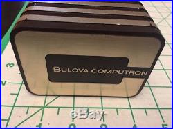 Vintage Men's Bulova Computron LED Watch 1970s NEW Old Stock Box PARTS/REPAIR