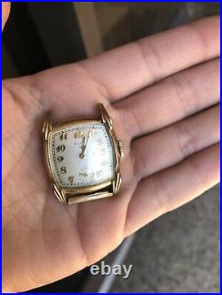 Vintage Men's Elgin Wristwatch No Band For Parts/Repair