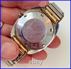 Vintage Men's Zodiac Automatic Watch Day Date Repair Parts Rare Model BIN