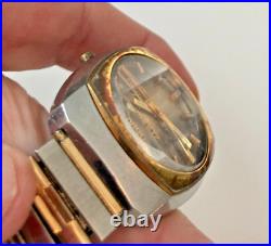 Vintage Men's Zodiac Automatic Watch Day Date Repair Parts Rare Model BIN