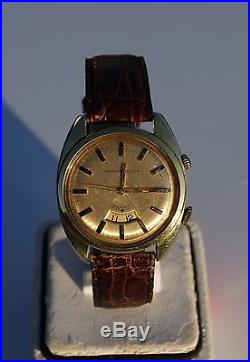 Vintage Mens Girard-perregaux Alarm Wristwatch As Is For Parts Or Repair