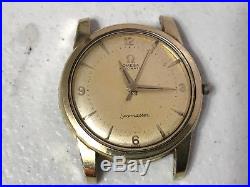 Vintage Mens Gold Omega Seamaster Automatic Watch Non-working for Repair Parts