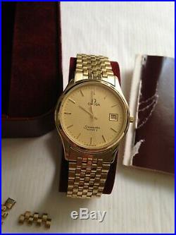 Vintage Mens OMEGA Seamaster Wrist Watch withCase & InstructionsRepair or Parts