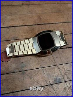 Vintage Mens Red LED Computer Watch Wristwatch PART REPAIR