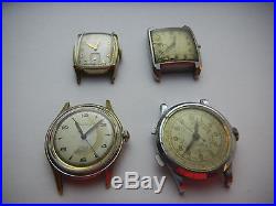 Vintage Mens Watch Lot For Parts Repair Elgin Wyler Breitling Curtis Chronograph