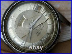 Vintage Milus Week-Day Dress Watch withSigned Crown, Felsa 4018 FOR PARTS/REPAIR