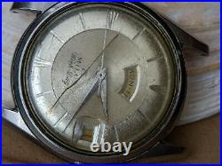 Vintage Milus Week-Day Dress Watch withSigned Crown, Felsa 4018 FOR PARTS/REPAIR