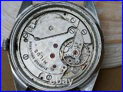 Vintage Milus Week-Day Dress Watch withSigned Crown, Felsa 4018 FOR PARTS/REPAIR