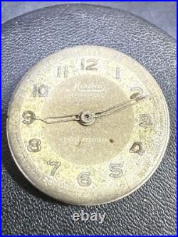 Vintage Minerva 17J Watch Movement & Dial Cal 48/49 11.5''' Parts/Repair