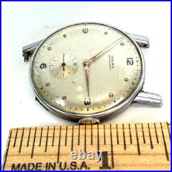 Vintage Moeris Military ART DECO Men's Wristwatch Project For Parts Or Repair