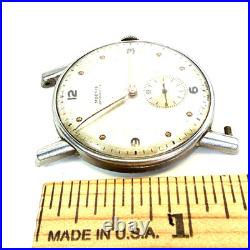 Vintage Moeris Military ART DECO Men's Wristwatch Project For Parts Or Repair
