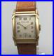 Vintage Moline Tank Watch Men 1950s Frey & Co Movement FOR PARTS REPAIR