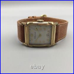 Vintage Moline Tank Watch Men 1950s Frey & Co Movement FOR PARTS REPAIR