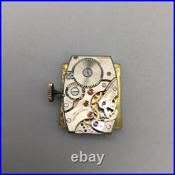 Vintage Moline Tank Watch Men 1950s Frey & Co Movement FOR PARTS REPAIR