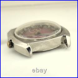 Vintage Mondia Top Second Automatic Burgundy Dial FOR PARTS / REPAIR
