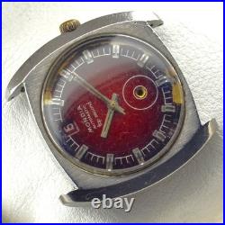 Vintage Mondia Top Second Automatic Burgundy Dial FOR PARTS / REPAIR