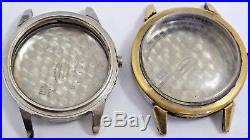Vintage Movado Kingmatic 28 Jewel Men's Watch with Three Cases For Parts Or Repair