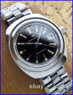 Vintage Movado Stardiver Super Sub-sea Watch 16016 Original Band Parts/repair