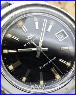 Vintage Movado Stardiver Super Sub-sea Watch 16016 Original Band Parts/repair